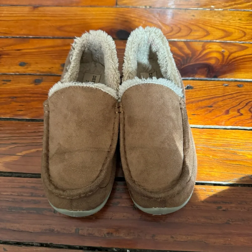 Deer Stags Kids' Lil Spun Slipper in Camel Size 4